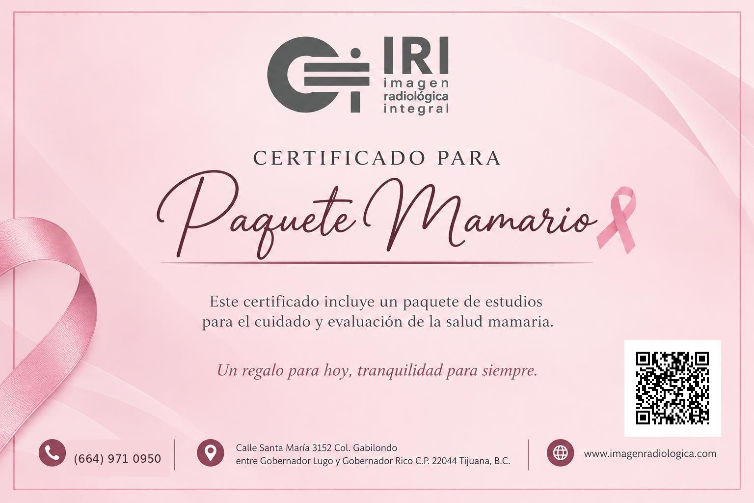 Campaña Octubre Rosa 2026 de mastografía y ultrasonido mamario en Imagen Radiológica Integral Tijuana
